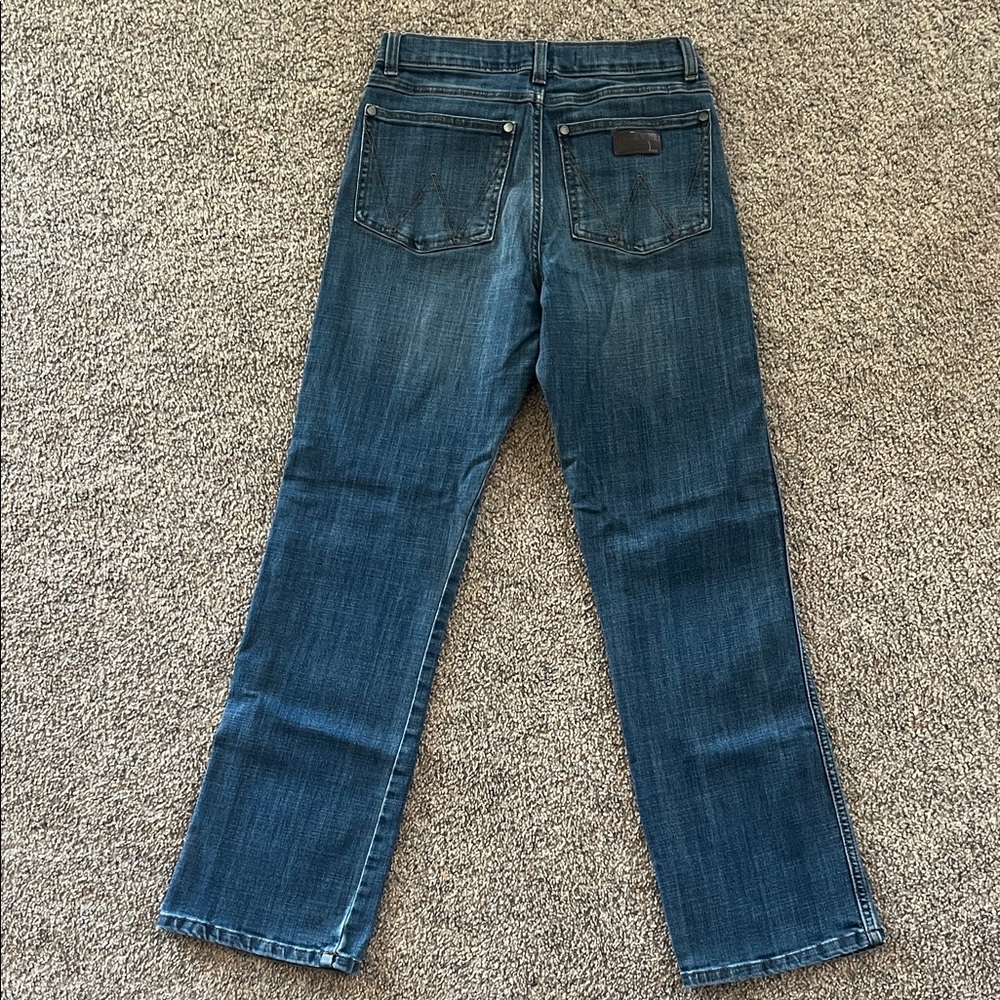 Boys Wrangler Retro 16 Slim Medium Wash Relaxed Boot Jeans
